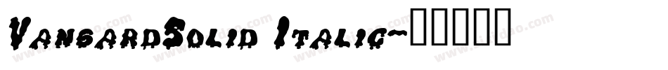 VangardSolid Italic字体转换